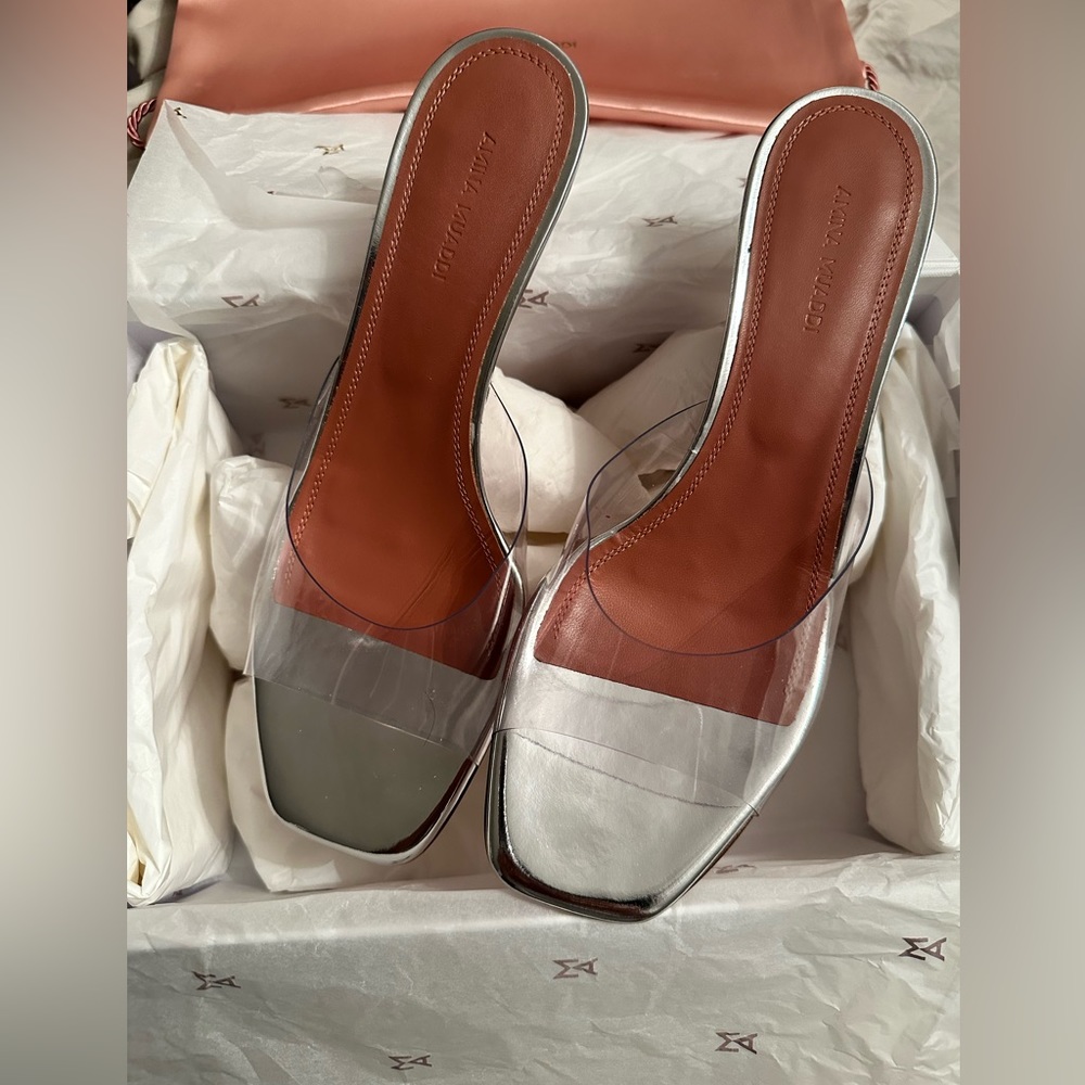 Brand New Amina Muaddi Lupita sandals